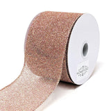 Christmas Glitzy Net Wired Ribbon, 2-1/2-Inch, 10-Yard