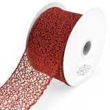 Glitter Webbing Wired Ribbon, 2-1/2-Inch, 10-Yard