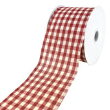 Rustic Picnic Gingham Wired Ribbon, 2-1/2-Inch, 10-Yard