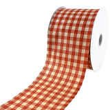 Rustic Picnic Gingham Wired Ribbon, 2-1/2-Inch, 10-Yard