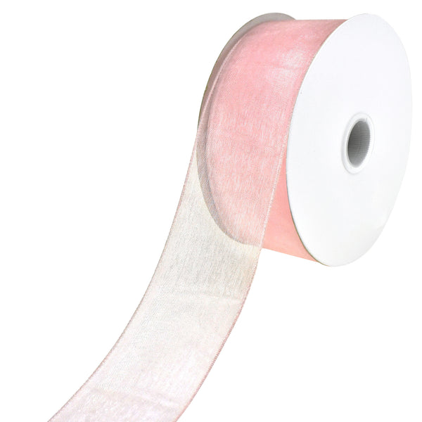 Chiffon Sheer Organza Ribbon, 1-1/2-Inch, 25-Yard - Pink