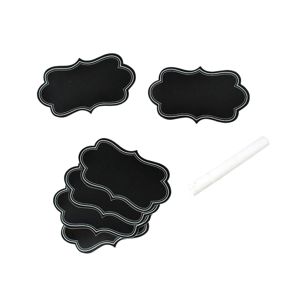 Bracket Chalkboard Labels with Chalk, 3-1/4-Inch, 7-Piece