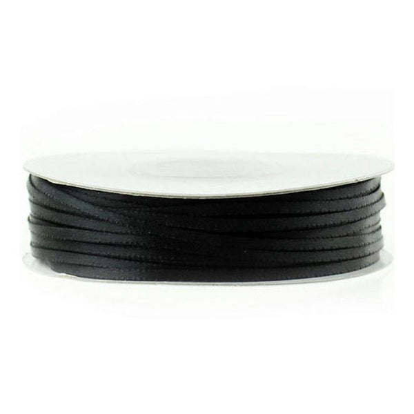 Double Faced Satin Ribbon, 1/16-inch, 100-yard, Black