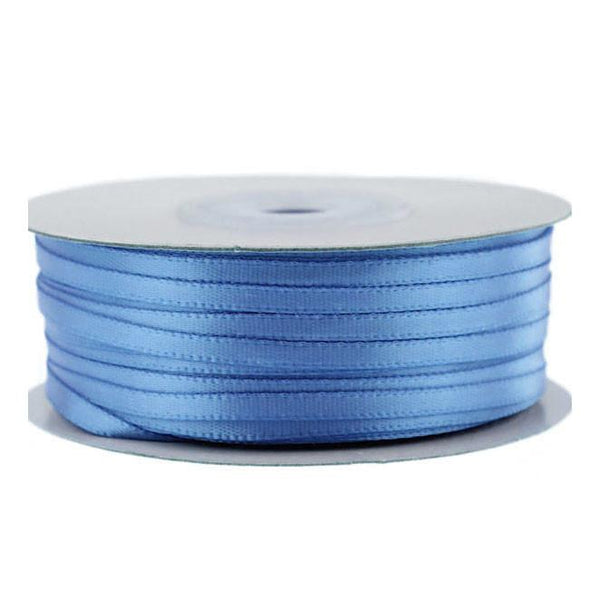 Double Faced Satin Ribbon, 1/8-inch, 100-yard, Blue Mist