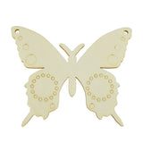 Laser-cut Wooden Butterfly, 4-Inch, 3-Pieces