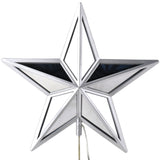 Christmas Twinkle Infinity Mirror Star Tree Topper, 11-Inch - Cool White