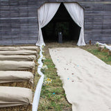 Burlap Aisle Runner Beach Garden Wedding, 36-Inch x 100-Feet