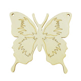 Laser-cut Wooden Butterfly, 4-Inch, 3-Pieces