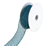 Christmas Sparkling Glitter Netting Wired Ribbon, 1-1/2-Inch, 10-Yard