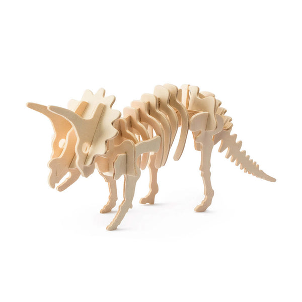 Triceratops 3D Wooden Puzzle, 12-1/4-Inch