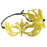 Full Glitter Butterfly Flourish Mask, 9-Inch x 5-Inch