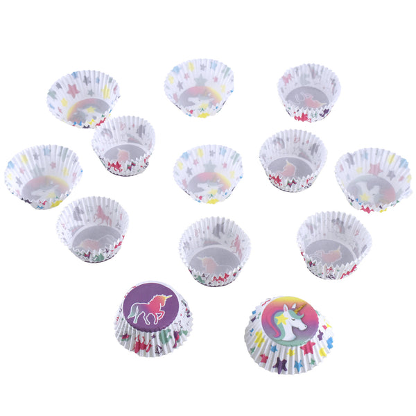 Rainbow Unicorn Cupcake Liners, 3-Inch, 24-Piece