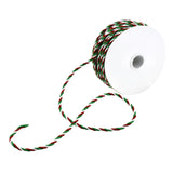 Christmas Glittered Wire Cording, 1/8-Inch, 10-Yard - Red/Green/White