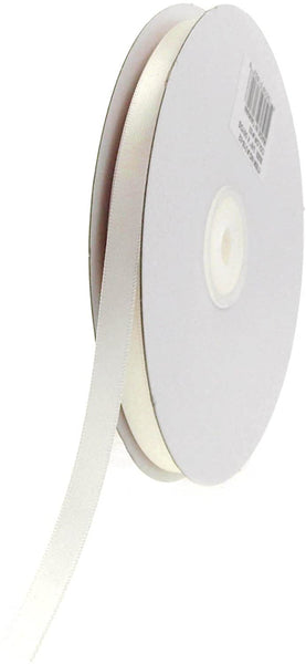 Double Face Satin Ribbon, 1/4-Inch, 50-Yard, Ivory