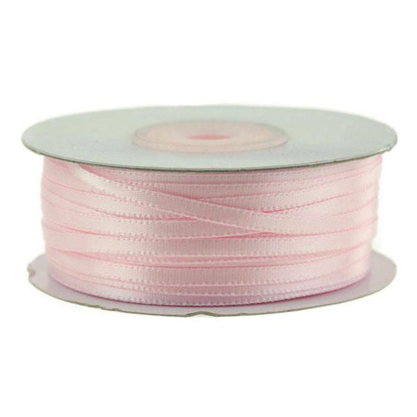 Double Faced Satin Ribbon, 1/8-inch, 100-yard, Light Pink