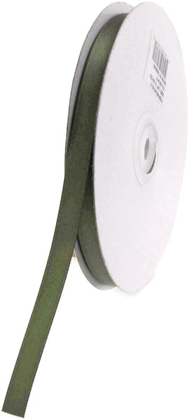 Double Face Satin Ribbon, 1/4-Inch, 50-Yard, Moss Green