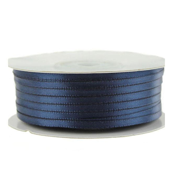 Double Faced Satin Ribbon, 1/8-inch, 100-yard, Navy Blue