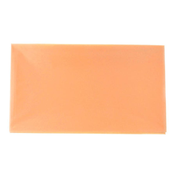 Plastic Table Cover, Rectangular, 54-Inch x 108-Inch, Peach