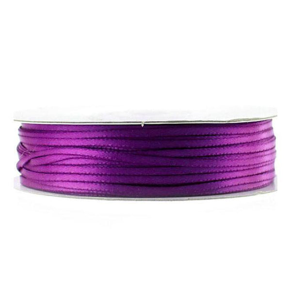 Double Faced Satin Ribbon, 1/16-inch, 100-yard, Plum