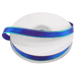 Satin Ribbon with Iridescent Edge, 3/8-Inch, 25 Yards