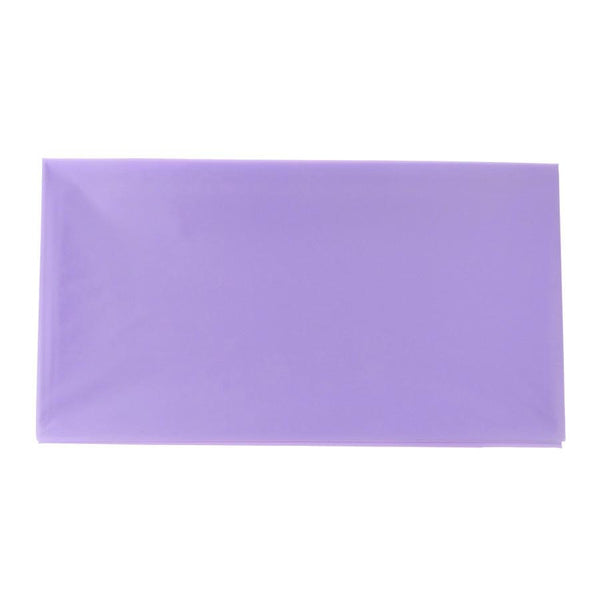 Plastic Table Cover, Round, 84-Inch, Lavender