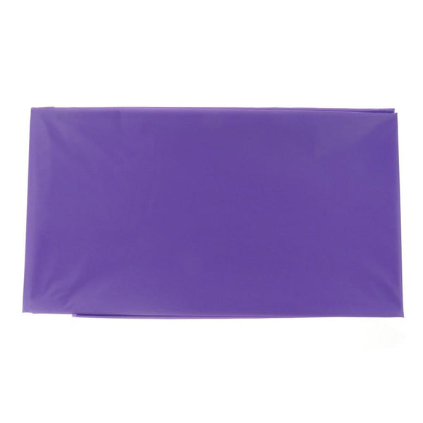 Plastic Table Cover, Round, 84-Inch, Purple