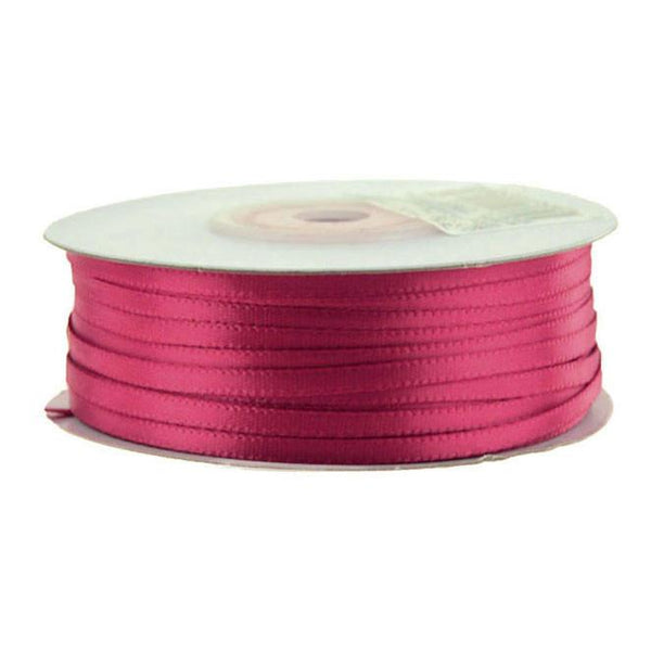 Double Faced Satin Ribbon, 1/8-inch, 100-yard, Wine