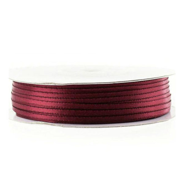 Double Faced Satin Ribbon, 1/16-inch, 100-yard, Wine